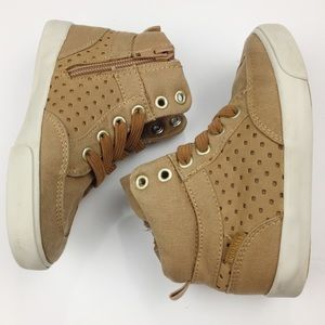 Tan Hi-Top Sneakers